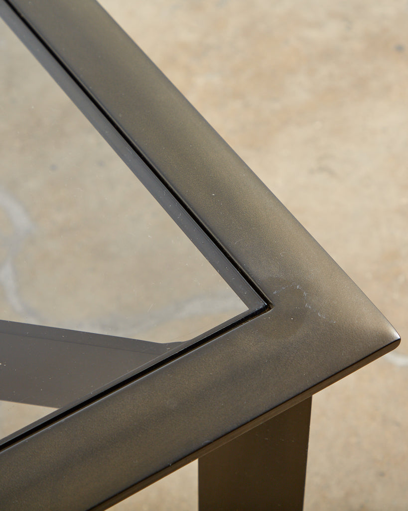 Pair of John Caldwell Bronzed Aluminum Patio Cocktail Tables