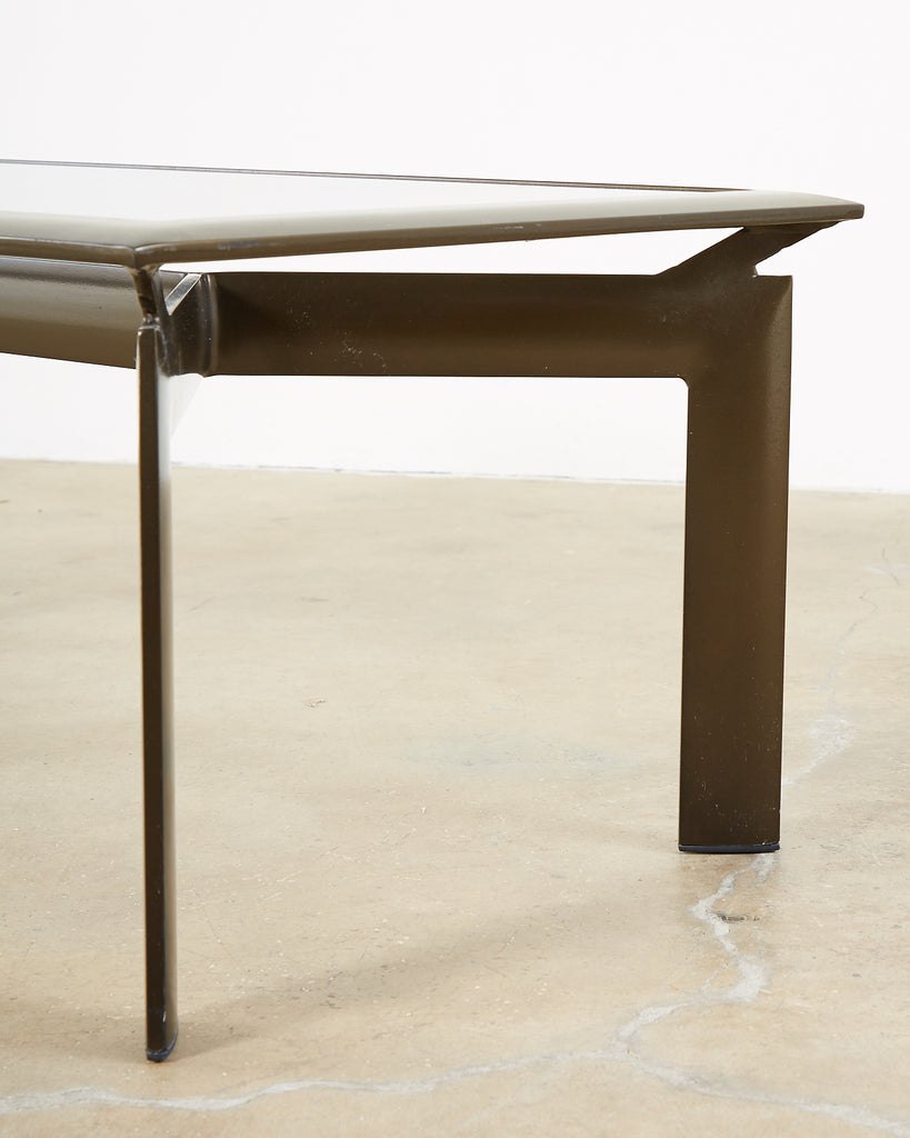 Pair of John Caldwell Bronzed Aluminum Patio Cocktail Tables