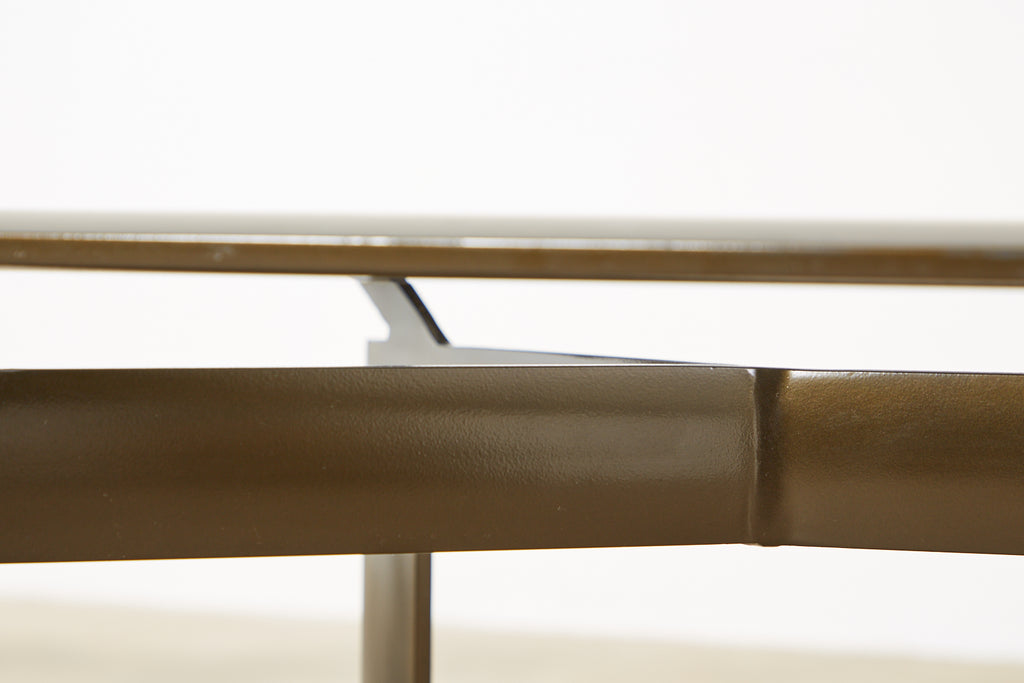 Pair of John Caldwell Bronzed Aluminum Patio Cocktail Tables