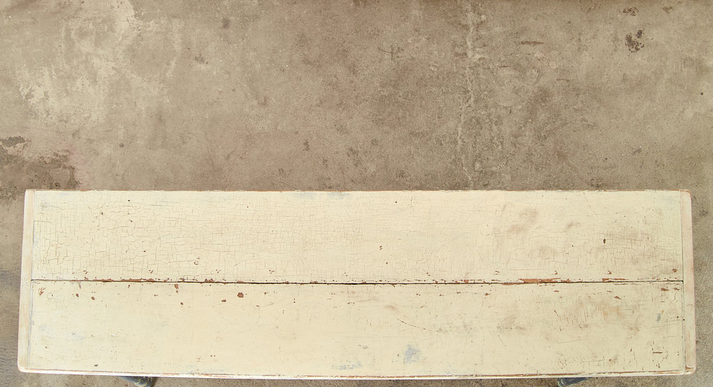 American Country Painted Pine Farmhouse Dining Table or Console