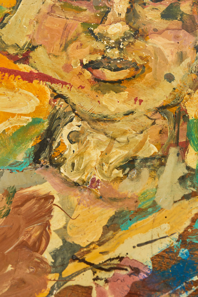 Pair of Demilunes or Center Table Painted by Ira Yeager