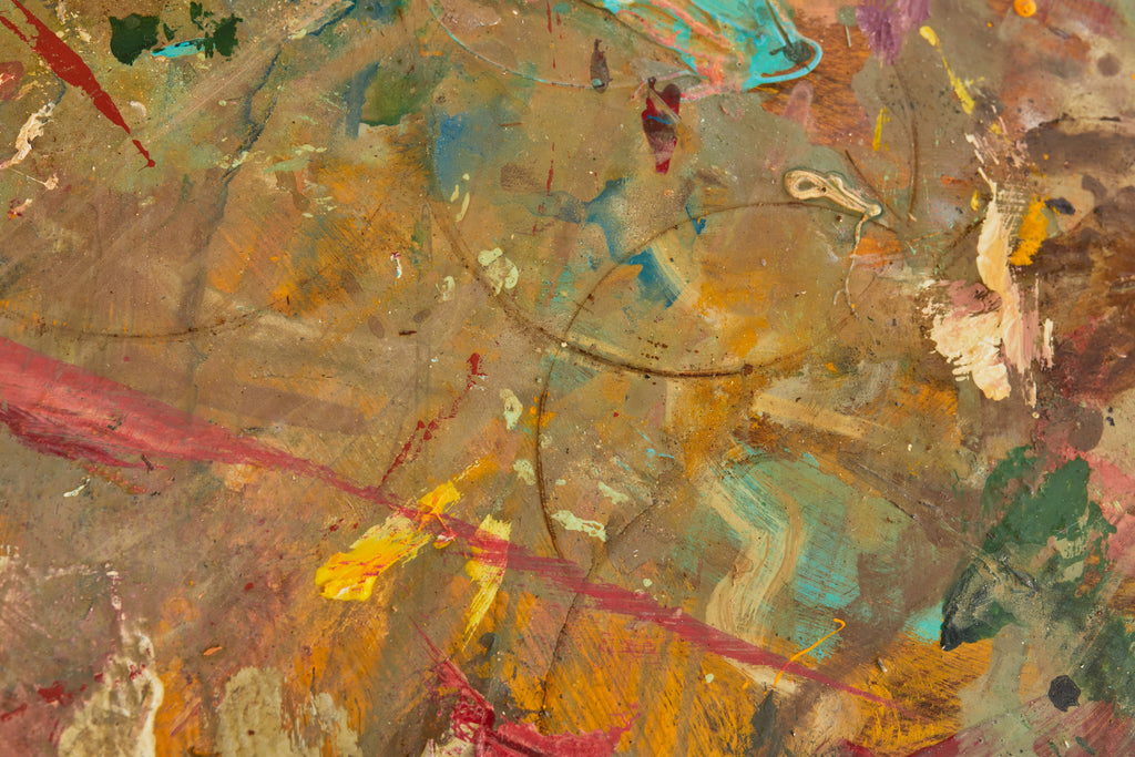 Pair of Demilunes or Center Table Painted by Ira Yeager