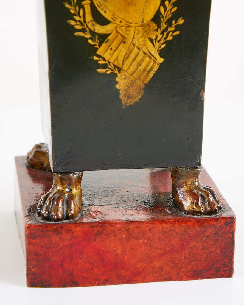 Pair of French Neoclassical Directoire Style Tole Vases