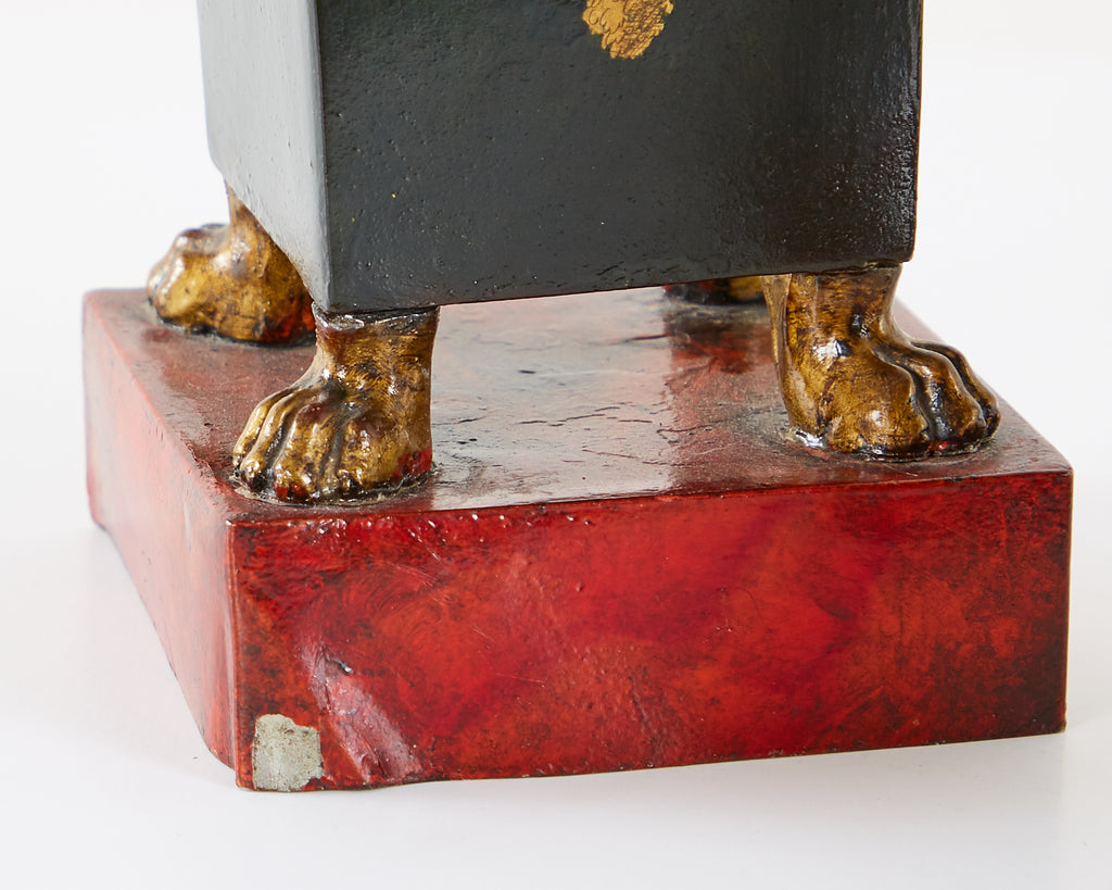 Pair of French Neoclassical Directoire Style Tole Vases