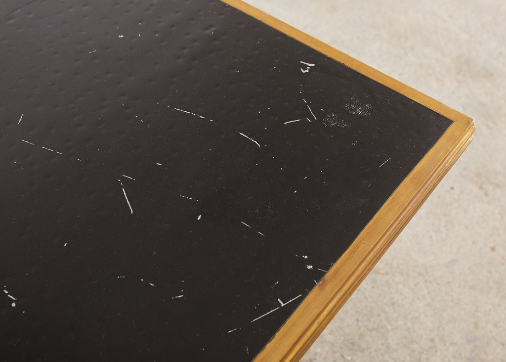 Pair of French Art Nouveau Style Triple Pedestal Bistro Tables