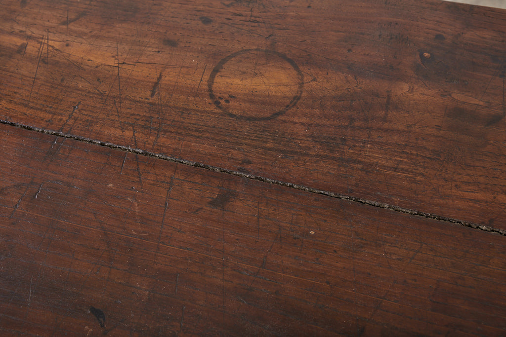 19th Century Country French Provincial Chestnut Farmhouse Dining Table