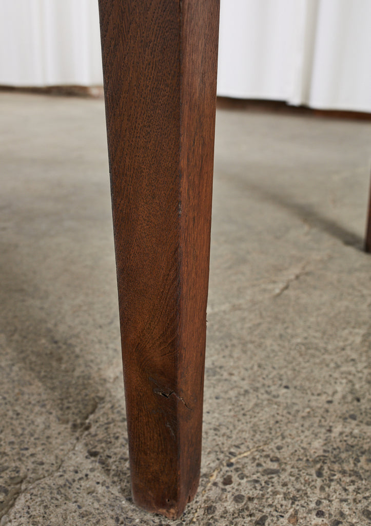 19th Century Country French Provincial Chestnut Farmhouse Dining Table