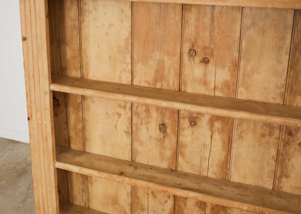 18th Century French Provincial Pine Farmhouse Dresser with Cupboard