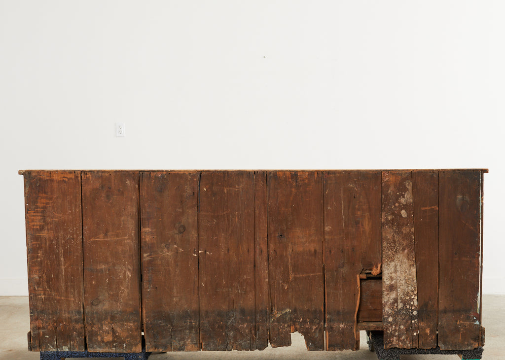 18th Century French Provincial Pine Farmhouse Dresser with Cupboard