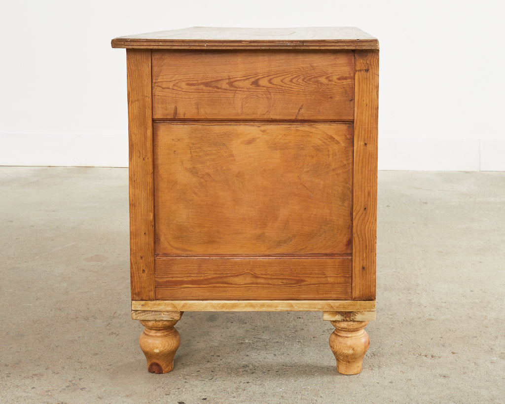 19th Century Country English Provincial Pine Sideboard Server