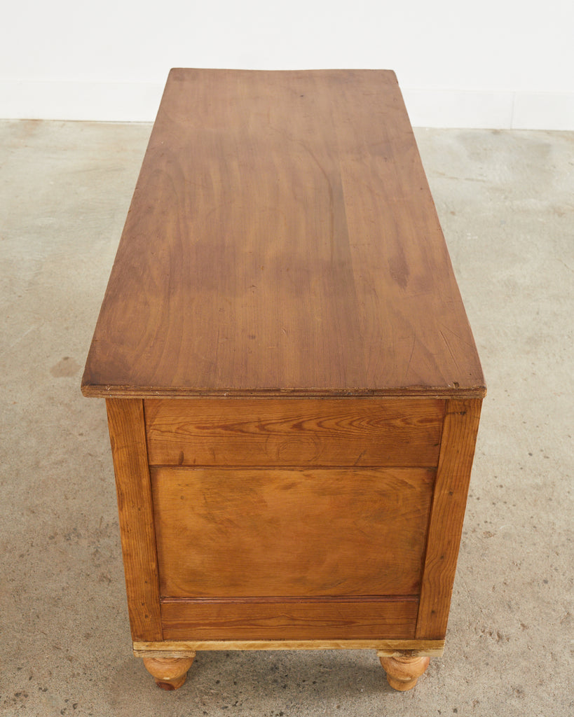 19th Century Country English Provincial Pine Sideboard Server