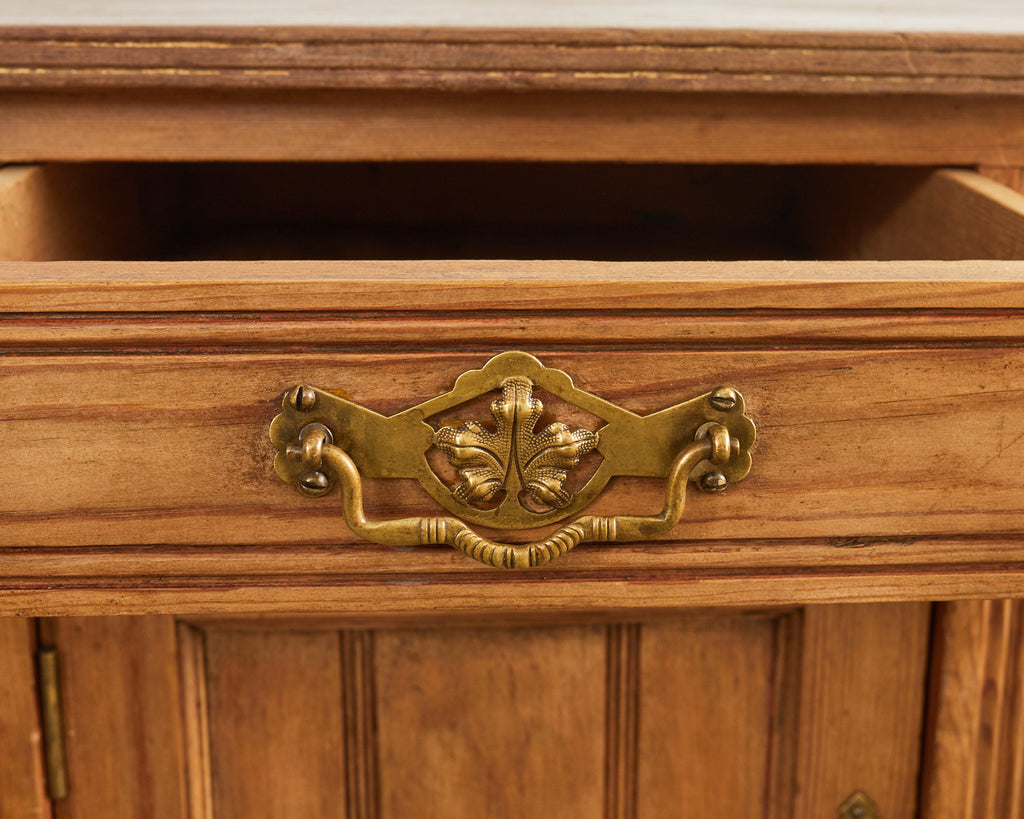 19th Century Country English Provincial Pine Sideboard Server