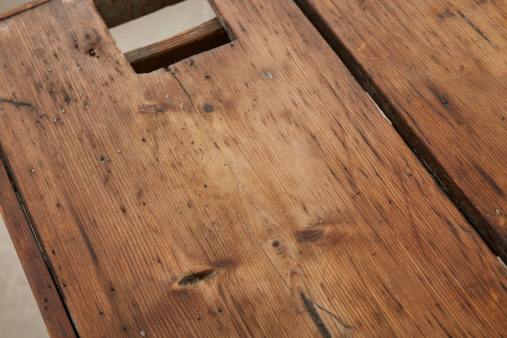 American Pine Primitive Work Table or Coffee Table