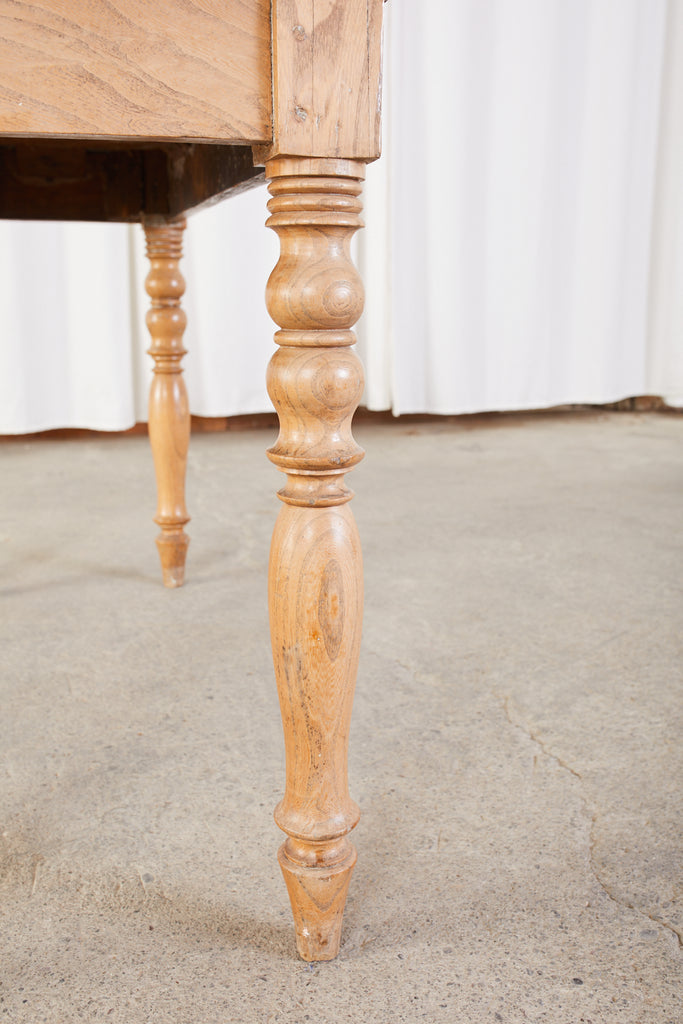 19th Century Country French Fruitwood Farmhouse Console Table