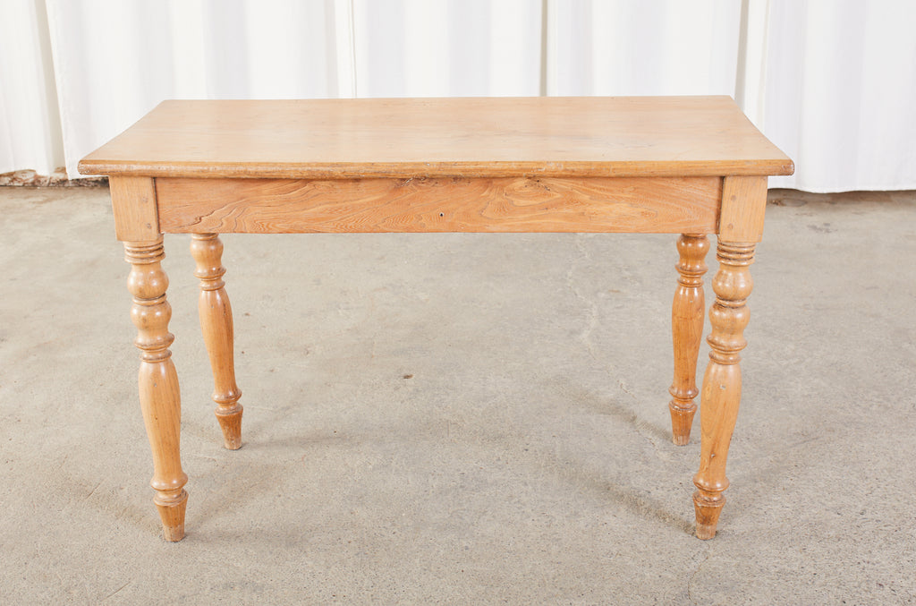 19th Century Country French Fruitwood Farmhouse Console Table