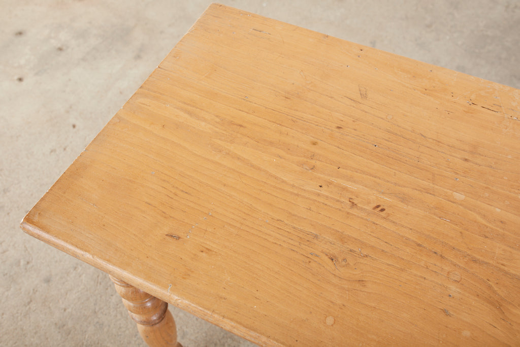 19th Century Country French Fruitwood Farmhouse Console Table