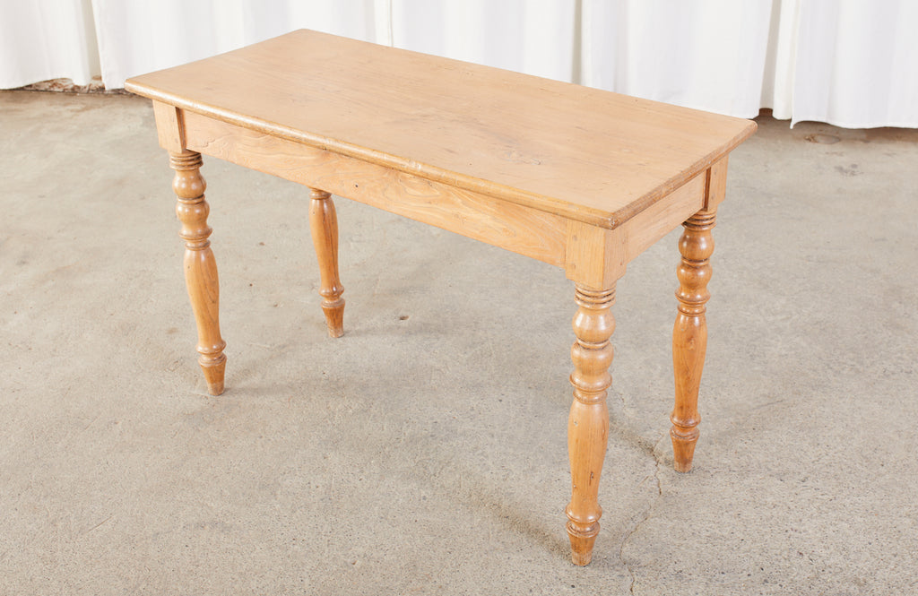 19th Century Country French Fruitwood Farmhouse Console Table