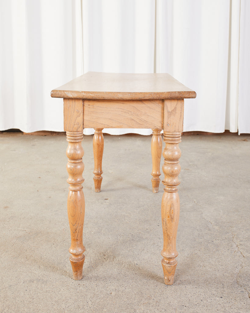 19th Century Country French Fruitwood Farmhouse Console Table