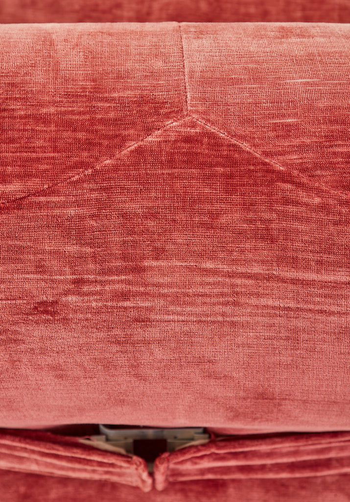 Mid-Century Harvey Probber Burger Bun Pink Velvet Settee