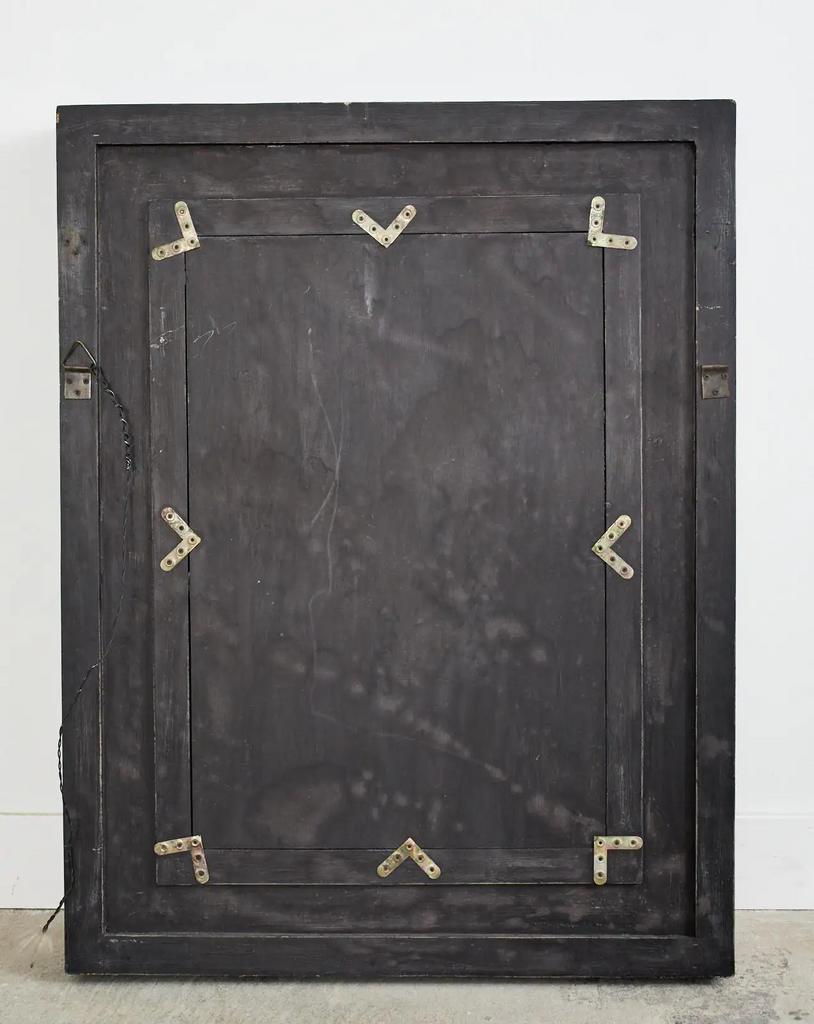 Portuguese Mirror with Faux Bamboo Trim