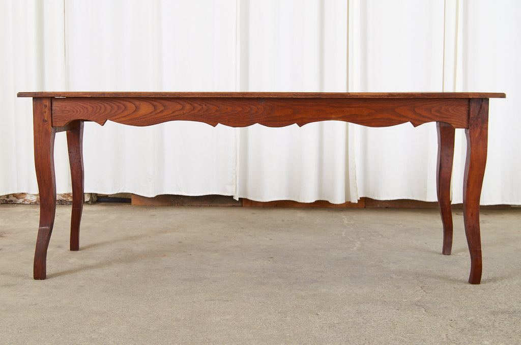 Country French Provincial Oak Farmhouse Dining Table or Console