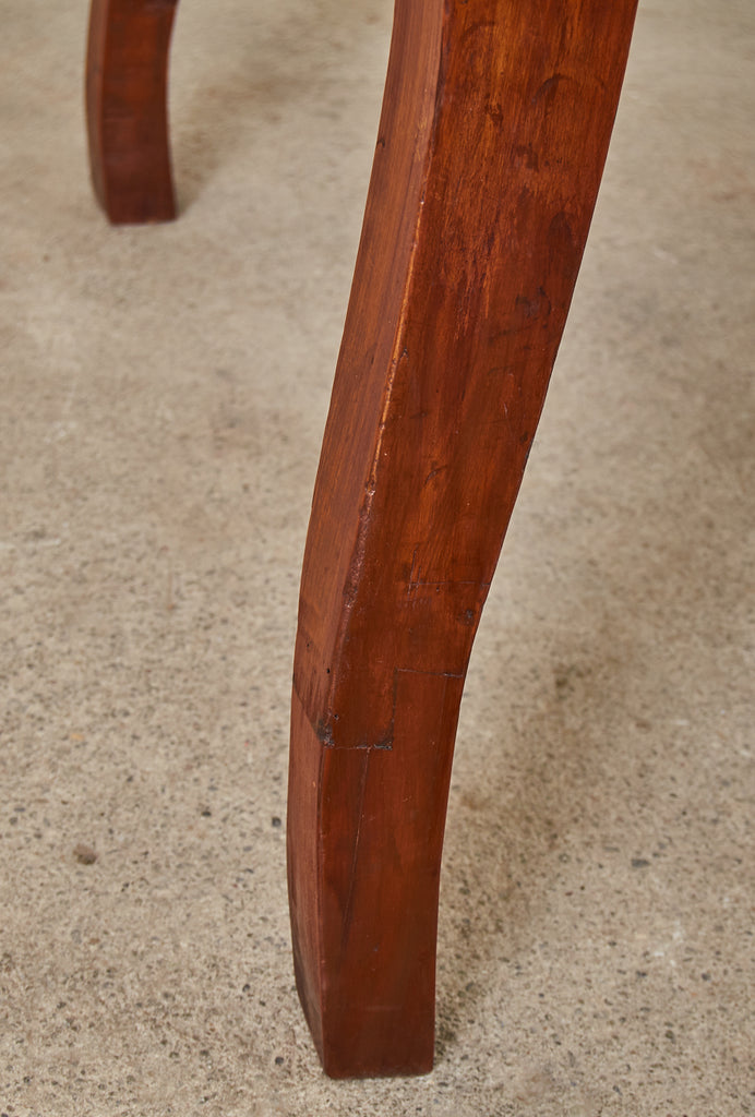 Country French Provincial Oak Farmhouse Dining Table or Console