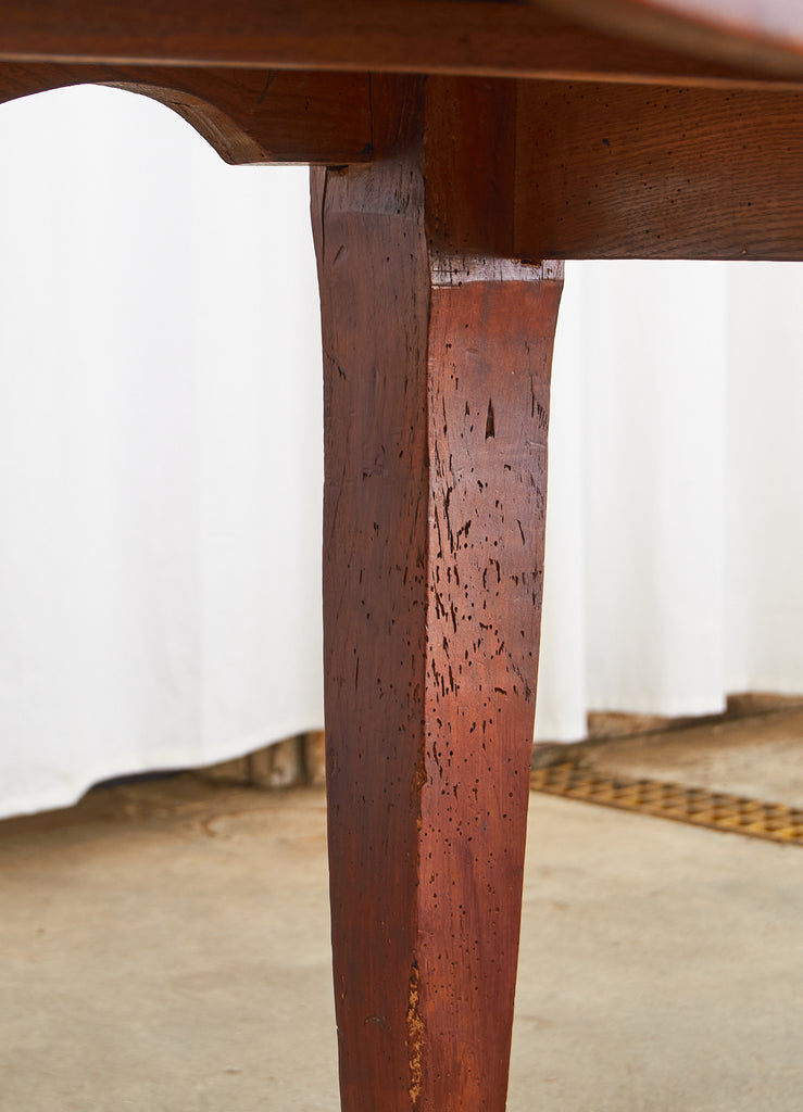 Country French Provincial Oak Farmhouse Dining Table or Console