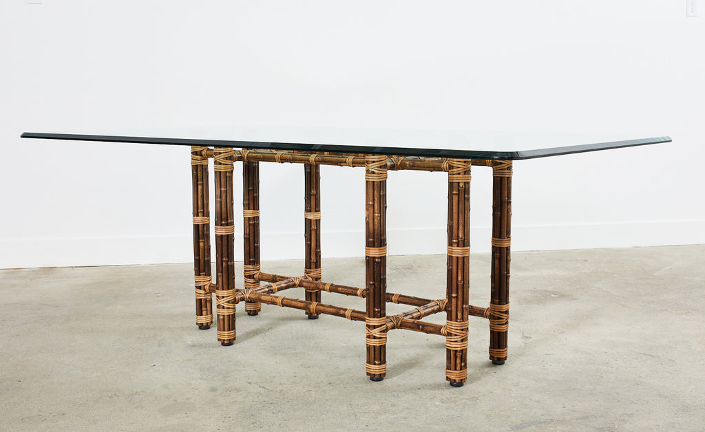 McGuire Organic Modern Bamboo Rectangular Dining Table