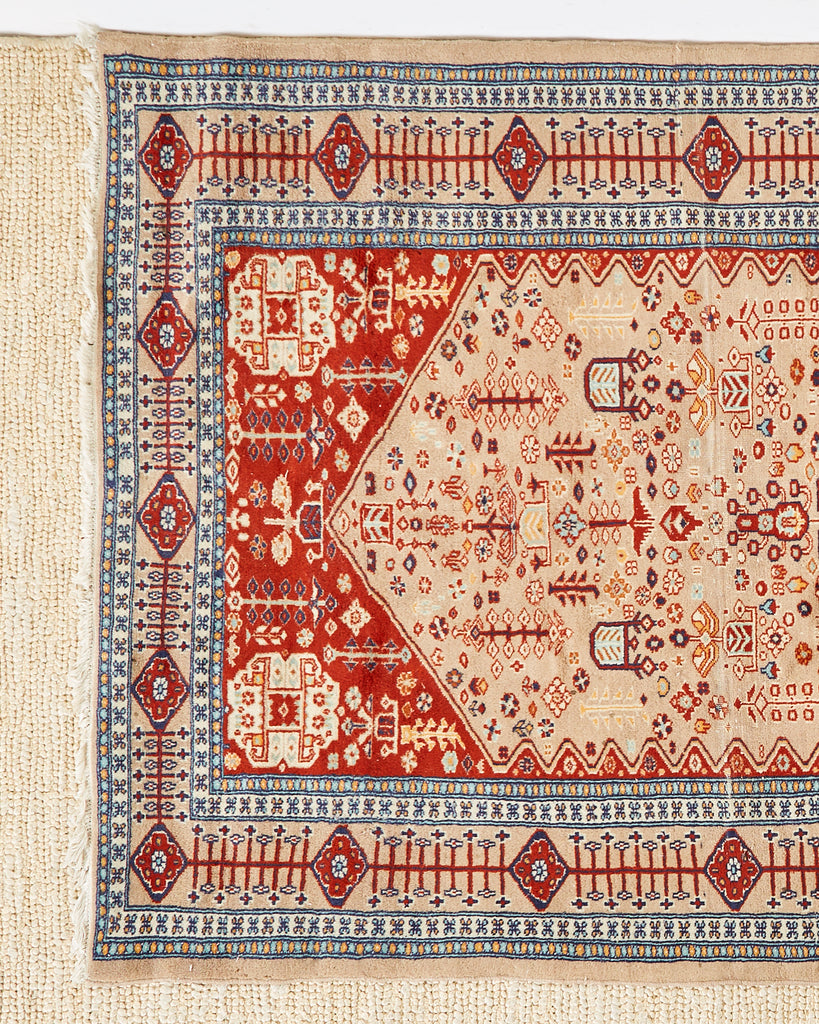 Vintage Pakistani Hand Knotted Rug Carpet