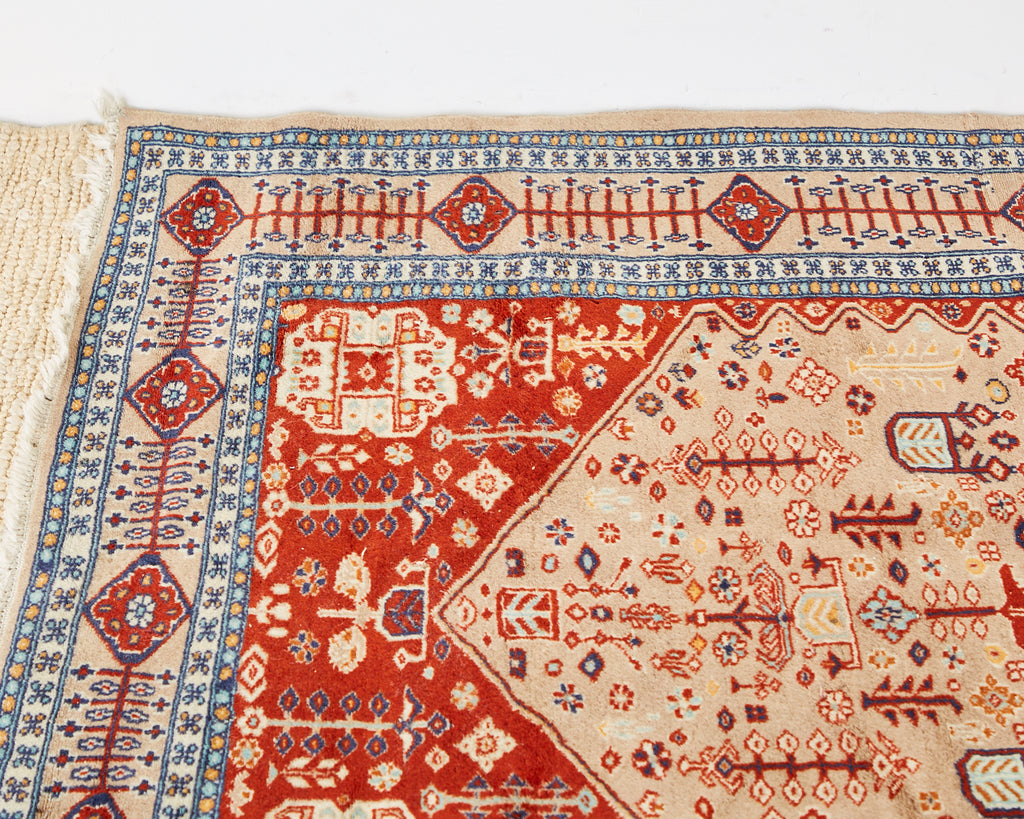 Vintage Pakistani Hand Knotted Rug Carpet