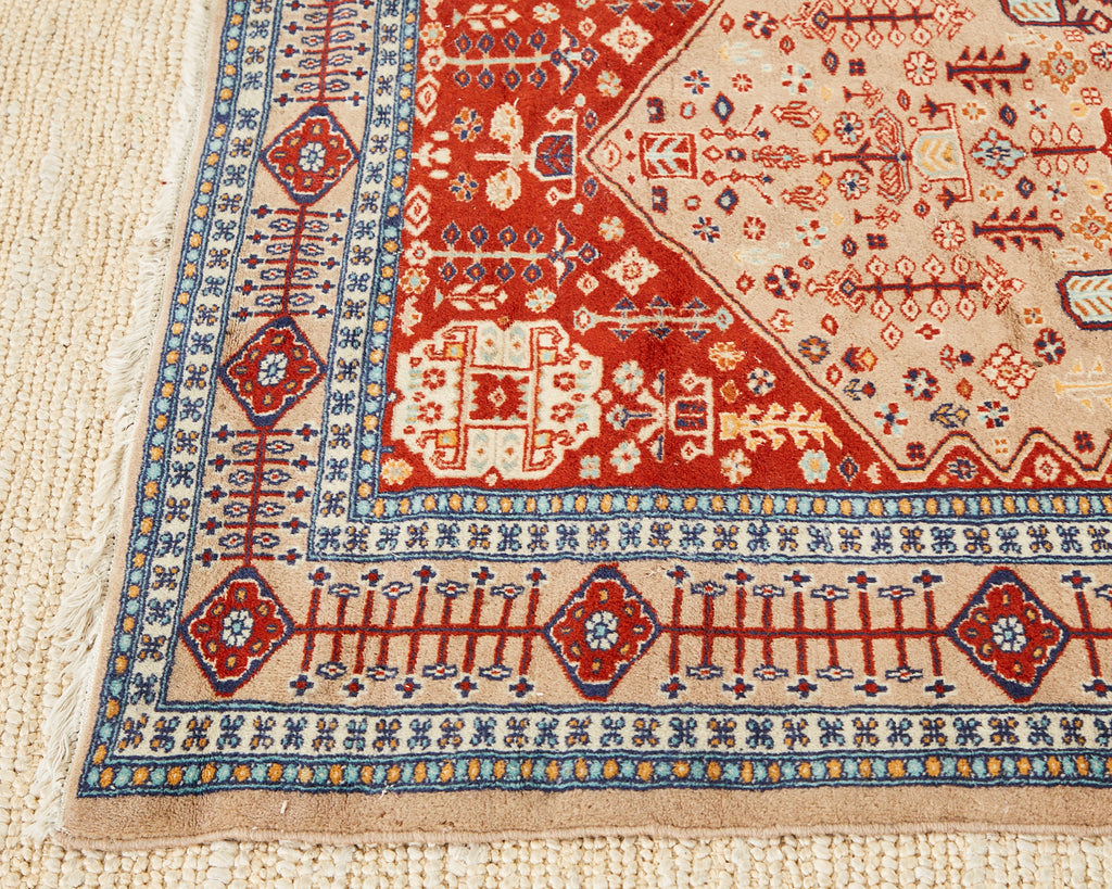 Vintage Pakistani Hand Knotted Rug Carpet