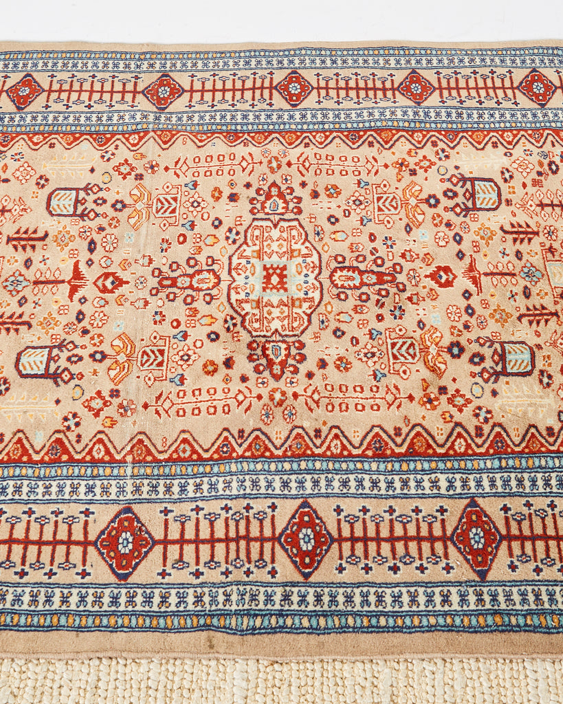 Vintage Pakistani Hand Knotted Rug Carpet