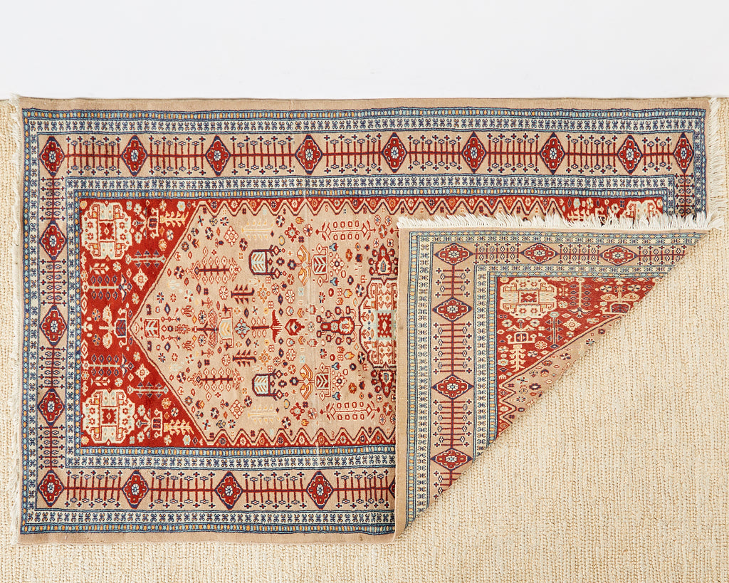 Vintage Pakistani Hand Knotted Rug Carpet