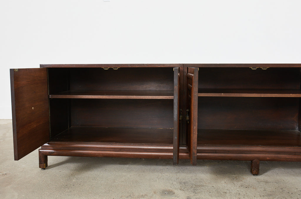 Renzo Rutili for Johnson Furniture Walnut Cabinet Credenza