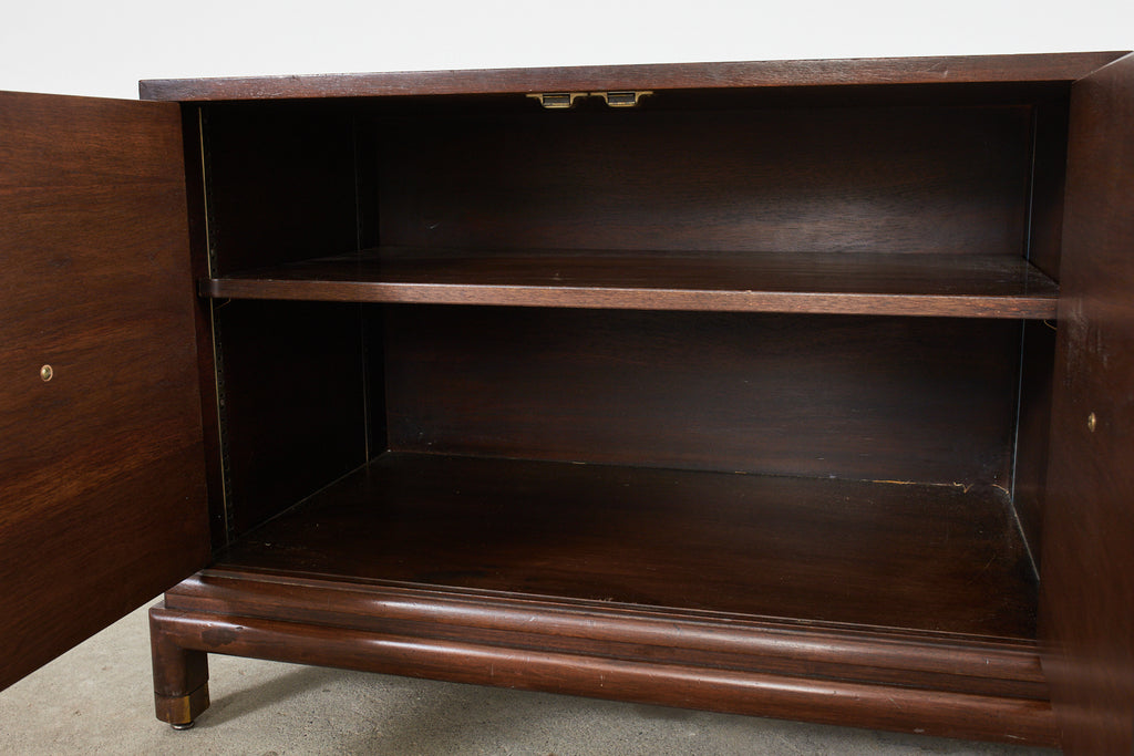 Renzo Rutili for Johnson Furniture Walnut Cabinet Credenza