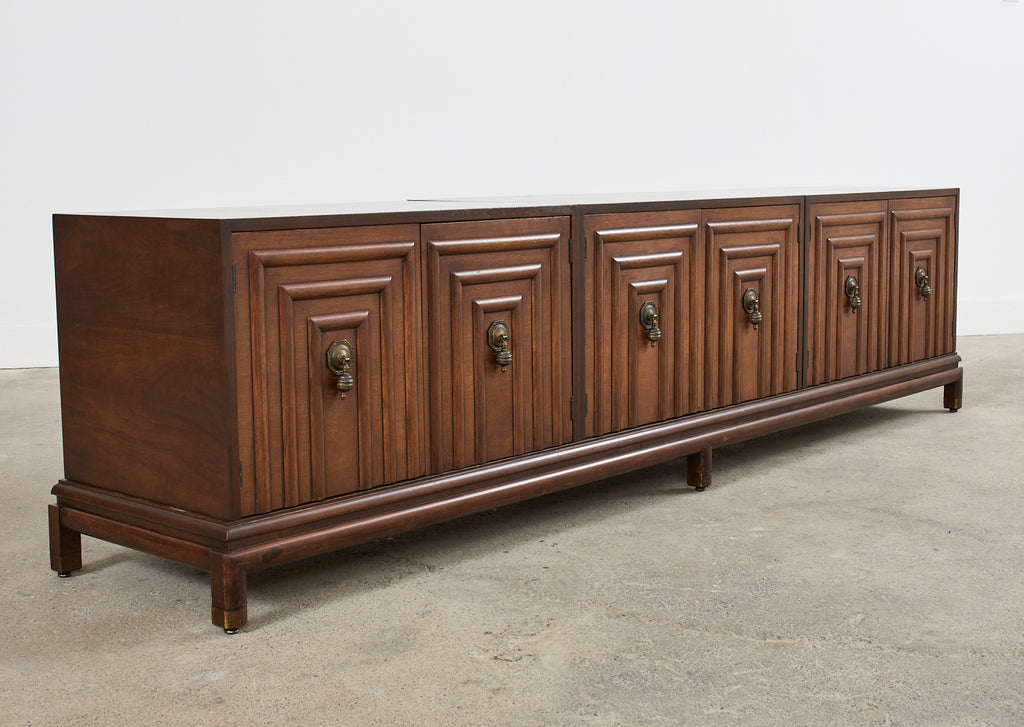 Renzo Rutili for Johnson Furniture Walnut Cabinet Credenza