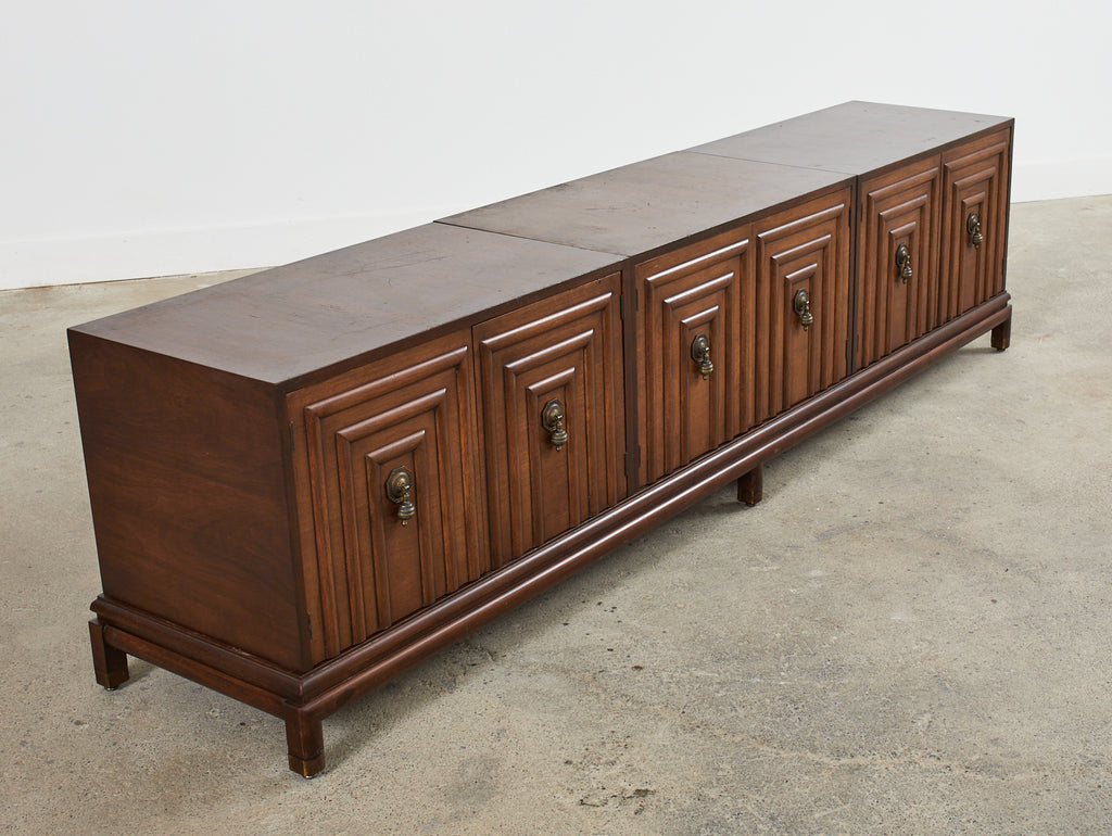 Renzo Rutili for Johnson Furniture Walnut Cabinet Credenza