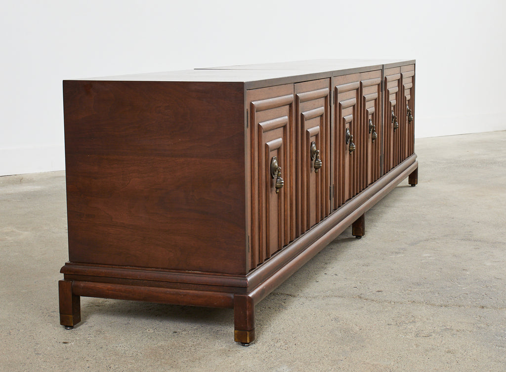 Renzo Rutili for Johnson Furniture Walnut Cabinet Credenza