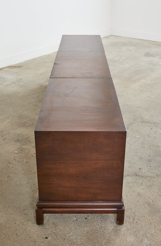 Renzo Rutili for Johnson Furniture Walnut Cabinet Credenza