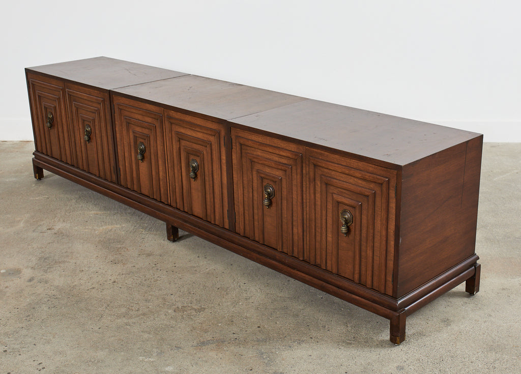 Renzo Rutili for Johnson Furniture Walnut Cabinet Credenza