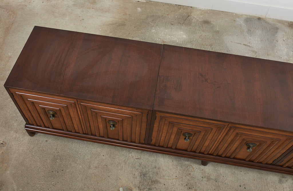 Renzo Rutili for Johnson Furniture Walnut Cabinet Credenza