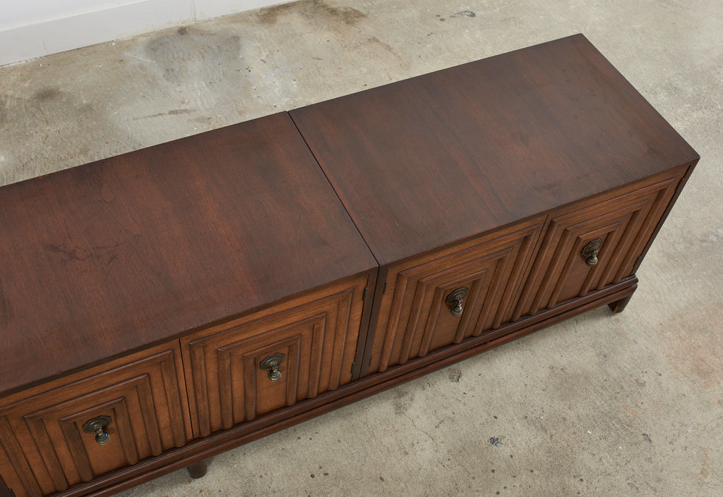 Renzo Rutili for Johnson Furniture Walnut Cabinet Credenza