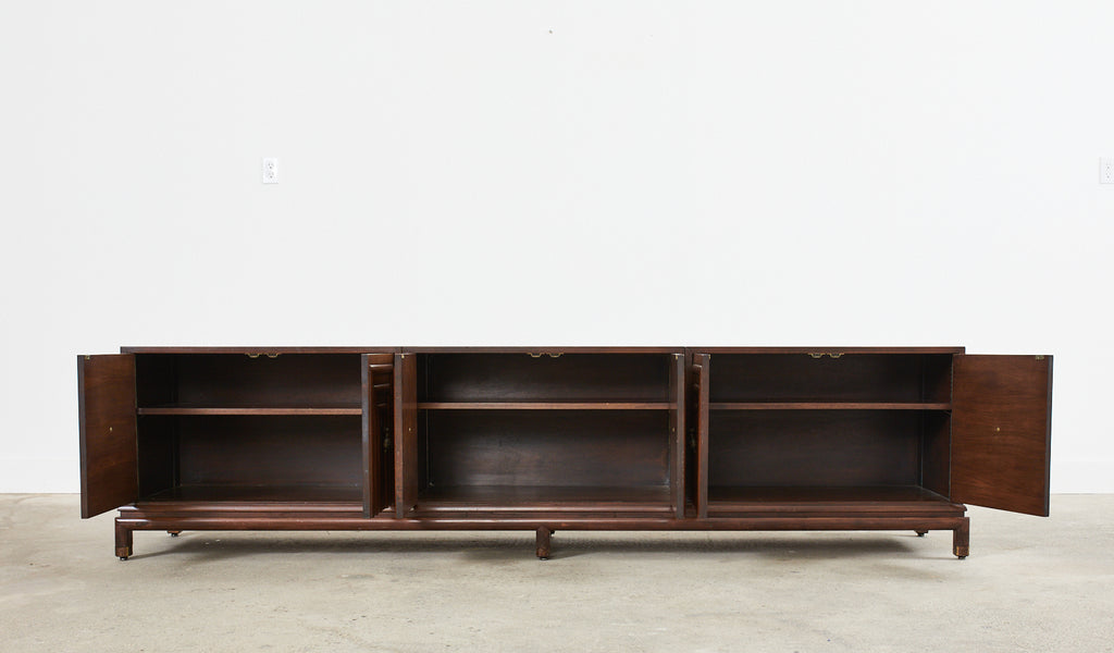Renzo Rutili for Johnson Furniture Walnut Cabinet Credenza