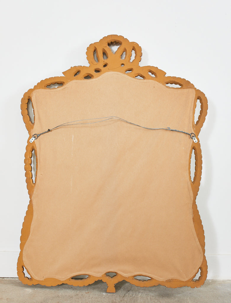 Napoleon III Style Carved Giltwood Rope Tassel Mirror