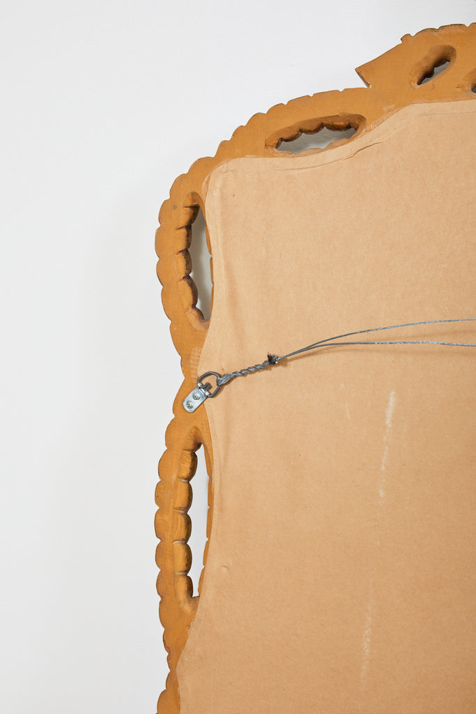 Napoleon III Style Carved Giltwood Rope Tassel Mirror