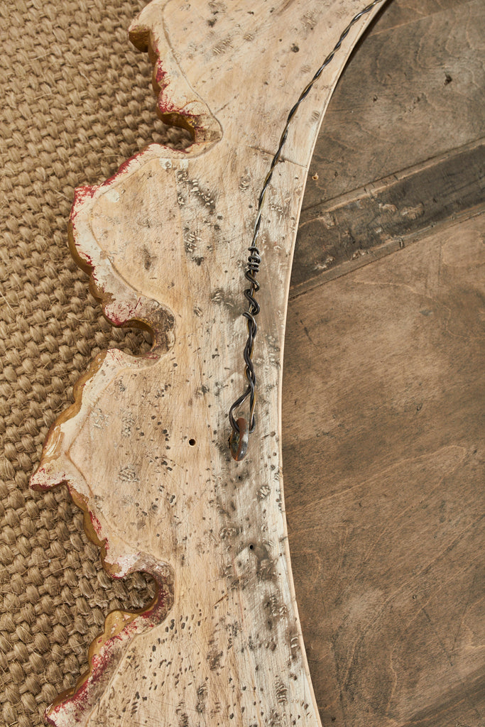 Monumental Italian Neoclassical Style Gilt Sunburst Mirror