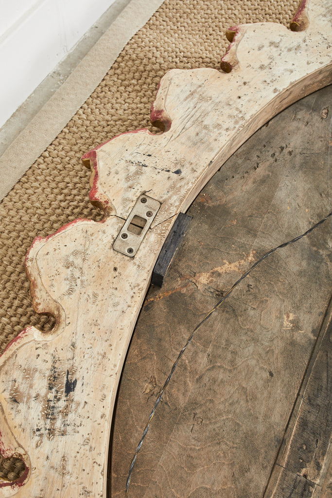 Monumental Italian Neoclassical Style Gilt Sunburst Mirror