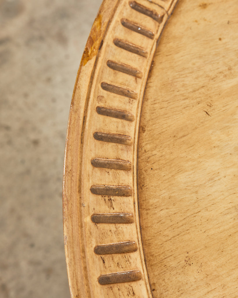 19th Century Georgian Bleached Mahogany Pie Crust Tripod Table