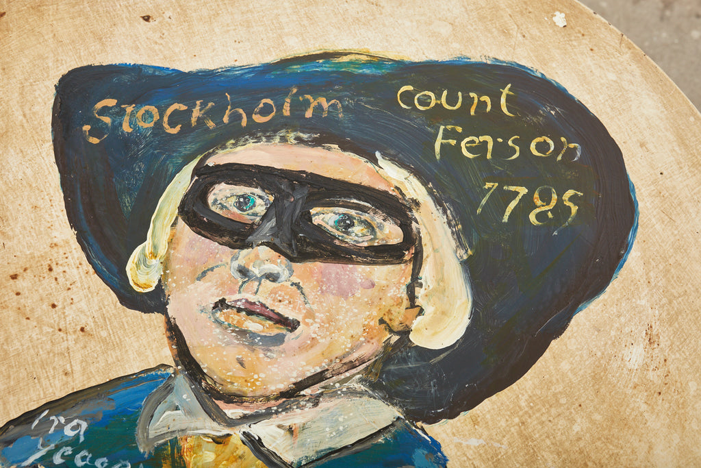 Country Swedish Gustavian Center Table Painted by Ira Yeager