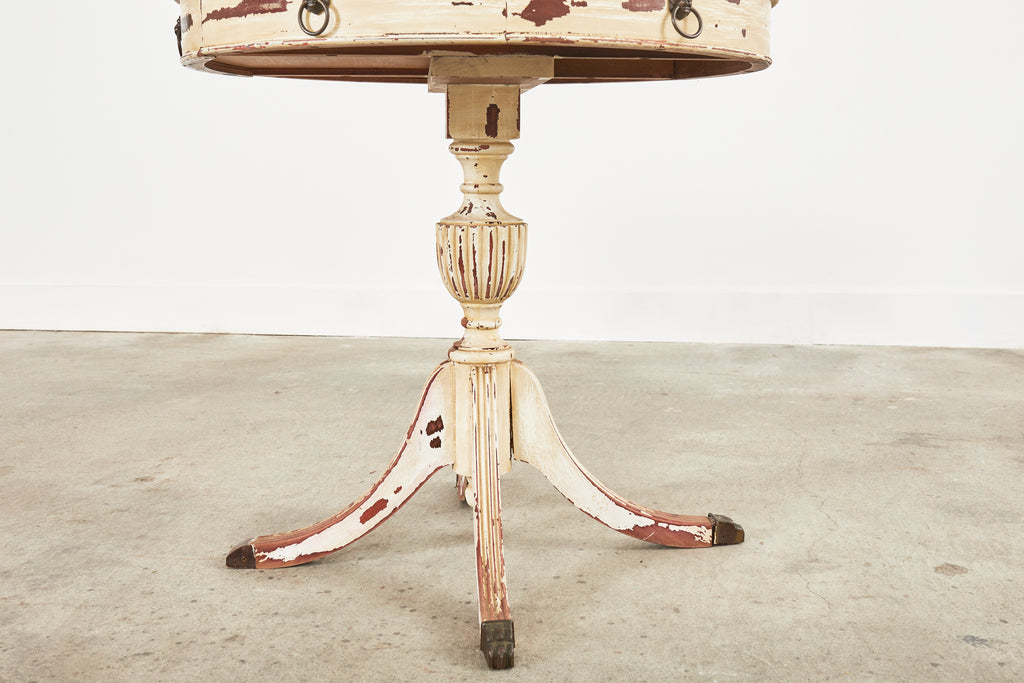 Country Swedish Gustavian Center Table Painted by Ira Yeager